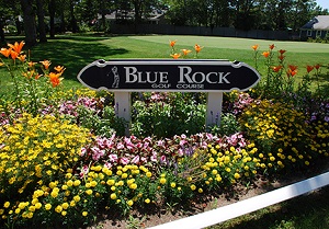 Blue Rock Sign and Putting Green web