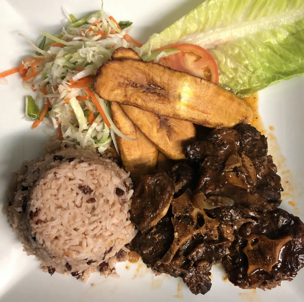 Island Cafe Oxtail Dinner