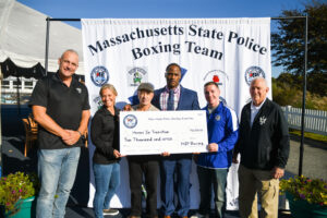 State police boxing team donation