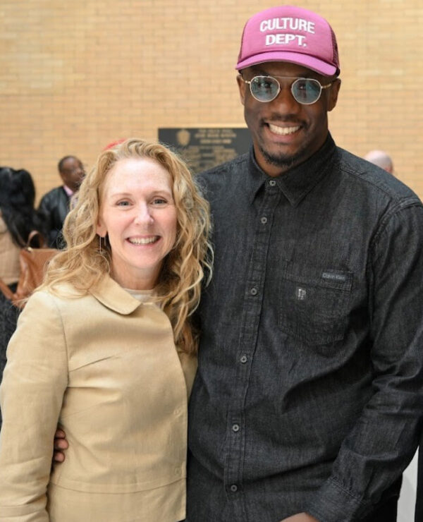 Julie Wake with Harold Steward